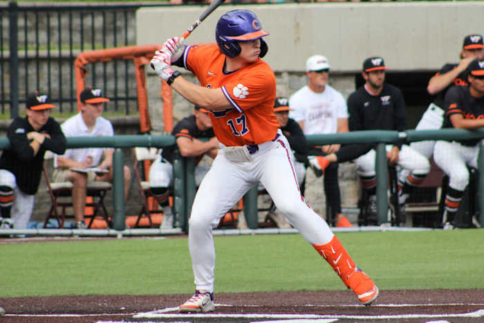 Billy Amick hit .418 for Clemson in the regular season. (Clemson Athletics)
